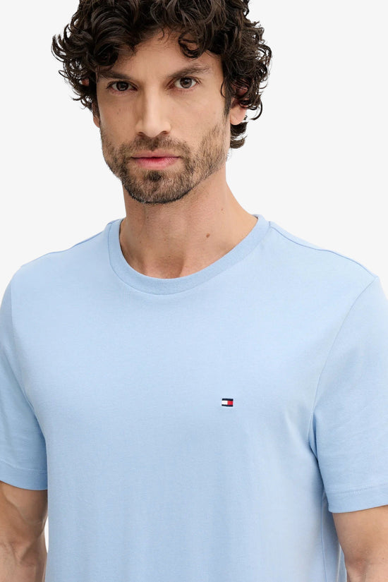  T-Shirt Maniche Corte Logo Bandierina Ricamato-tommy hilfiger-Blu-Special_-Mw0mw39995 csr-2  