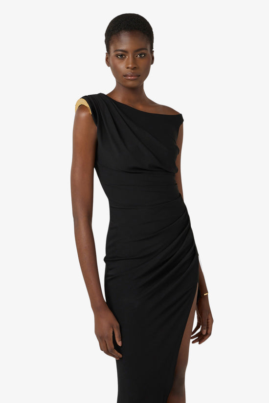  Vestito In Jersey Crepe Con Spallina Gioiello elisabetta franchi 