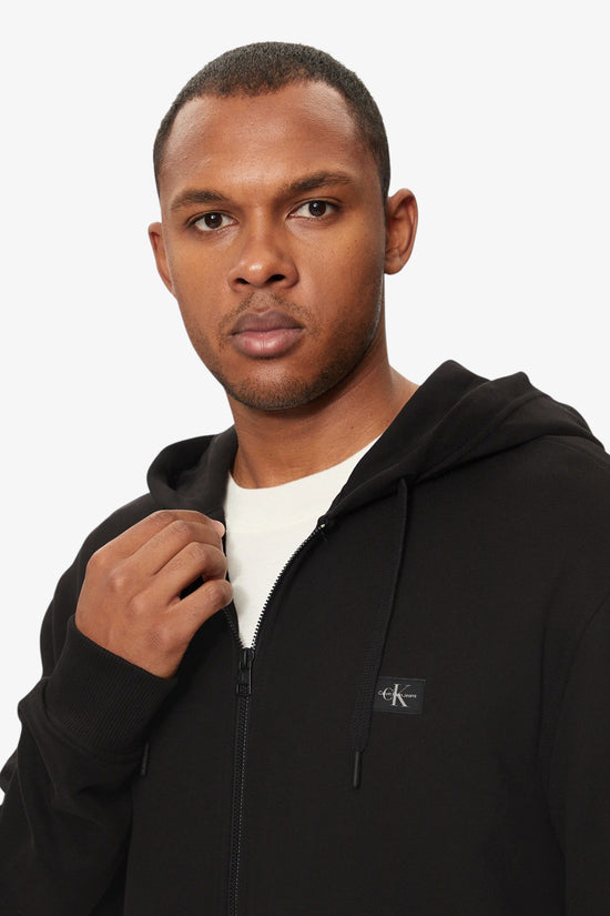  Felpa Full Zip Con Cappuccio Stemma Logo calvin klein jeans 