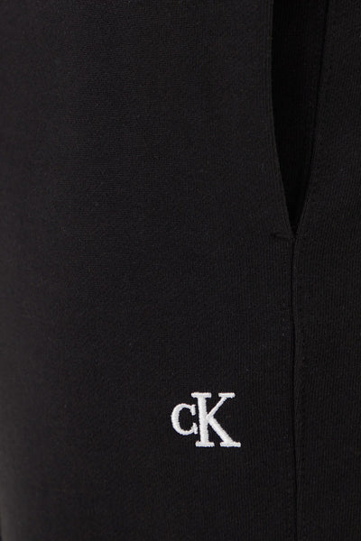 calvin klein jeans Pantaloni Logo Piccolo Ricamato Nero Uomo, foto 2