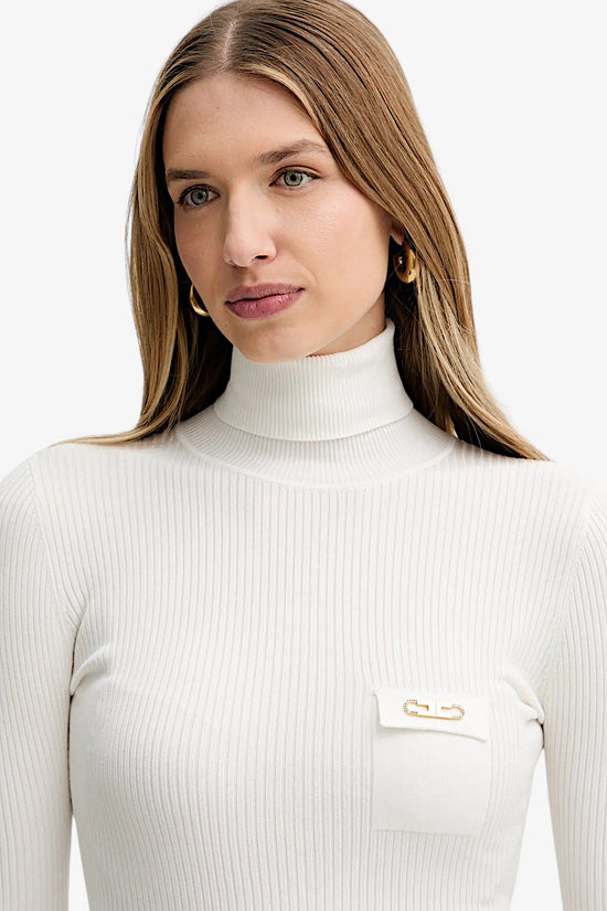  Dolcevita Maglione A Costine Con Taschino elisabetta franchi 