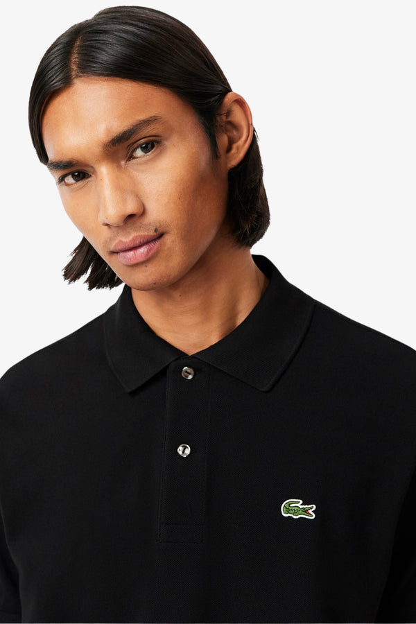 lacoste Polo Maniche Corte Classic In Piqué L.12.12 Original Nero Uomo, foto 2