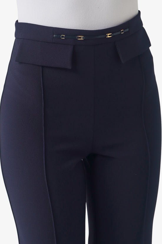  Pantaloni In Doppio Crepe Stretch elisabetta franchi 