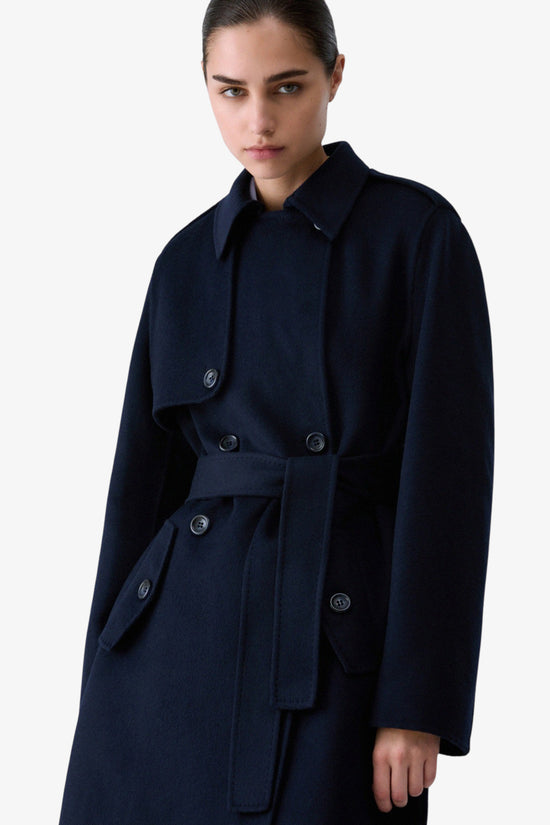  Cappotto Lungo In Lana-liu jo-Blu-Special_-Wf6006 t677a 93922-2  