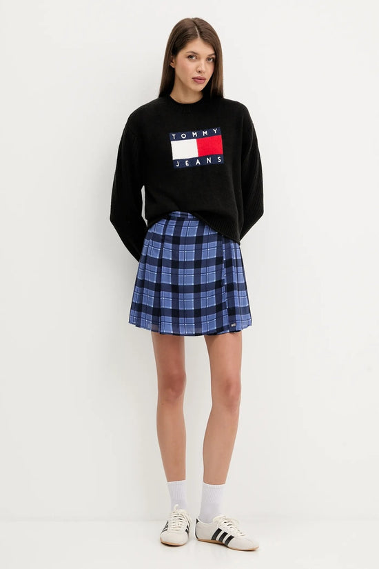  Maglione Girocollo Mélange Con Grafica Bandiera tommy jeans 