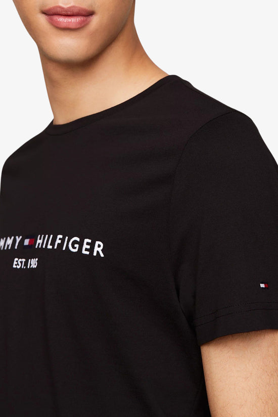  T-Shirt Maniche Corto Logo Ricamato tommy hilfiger 