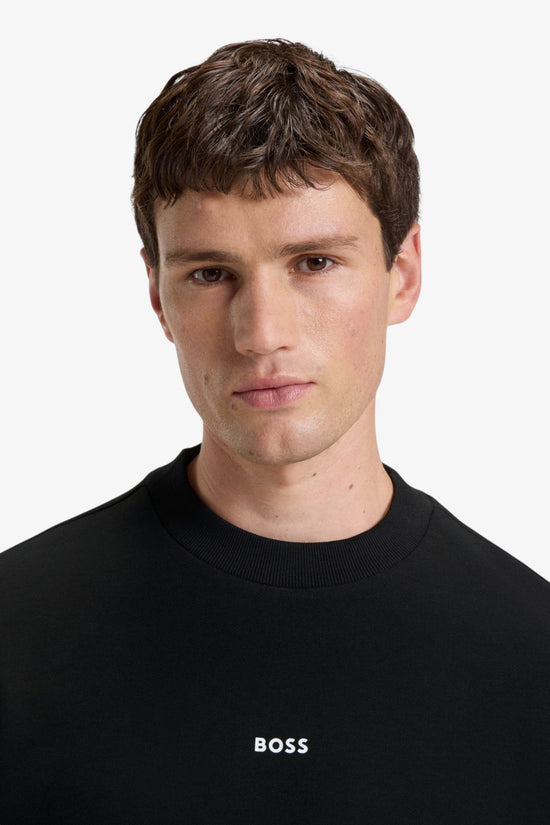  Felpa Girocollo Logo Piccolo boss 