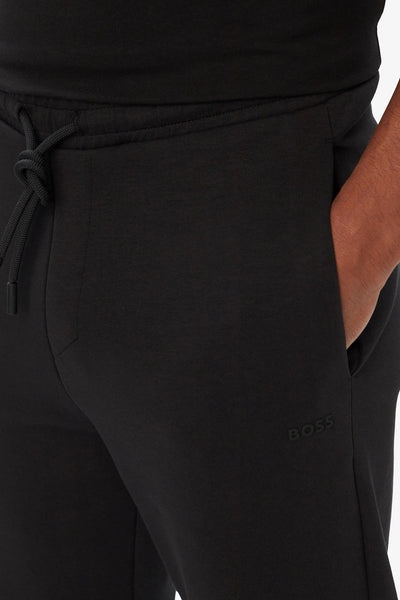 boss Pantaloni In Cotone Elasticizzato Con Logo In Rilievo Nero Uomo, foto 2