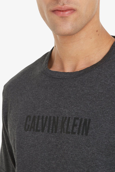 calvin klein swimwear T-Shirt Maniche Corte Lounge Intense Power Grigio Uomo, foto 2