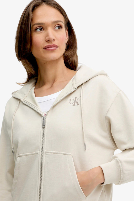  Felpa Full Zip Con Cappuccio Monologo calvin klein jeans 