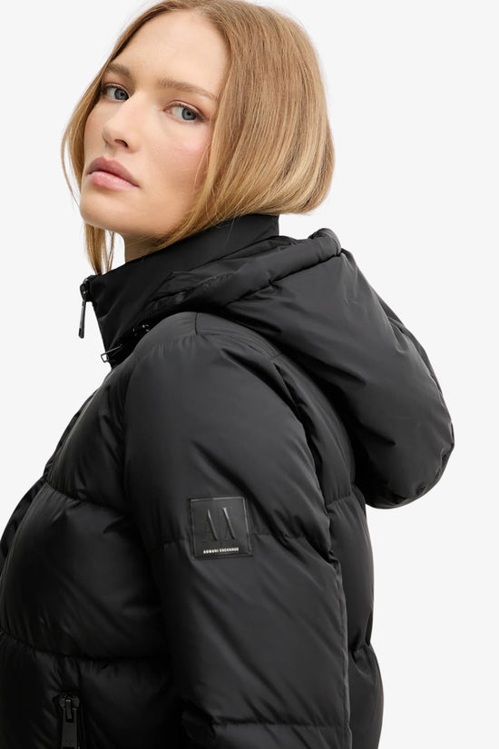  Piumino Bomber Corto Full Zip Con Cappuccio armani exchange 