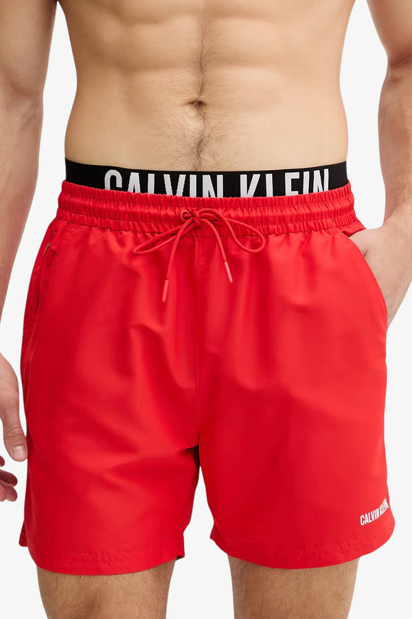 calvin klein swimwear Boxer Mare Con Fascia In Vita Logata Doppia Rosa Uomo, foto 2