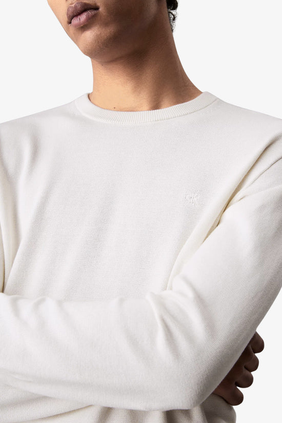  Maglione Girocollo In Cotone CK Ricamato calvin klein jeans 