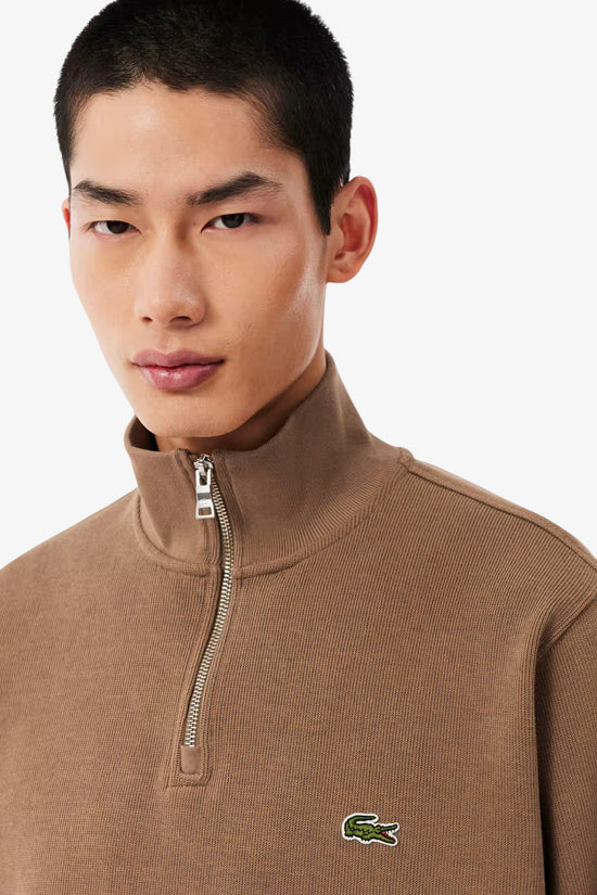  Felpa 1/2 Zip Interlock Con Collo Alto-lacoste-Marrone-Special_-Sh1927 00 six-2  