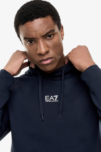 emporio armani ea7 Felpa Con Cappuccio Core Identity Blu Uomo, foto 2