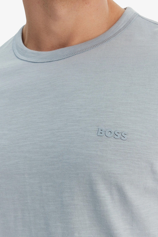  T-Shirt Maniche Corte In Cotone Fiammato Tegood boss 