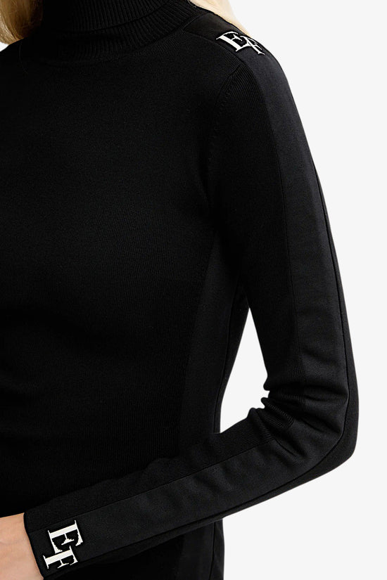  Vestito Con Bande Lucide-elisabetta franchi-Nero-Donna-Am03s56e2 ef3-3  