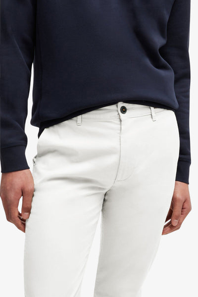 boss Pantaloni Chino Slim Fit In Cotone Elasticizzato Bianco Uomo, foto 2