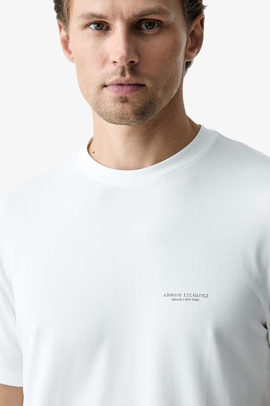  T-Shirt Maniche Corte Slim In Jersey Di Cotone Stretch armani exchange 