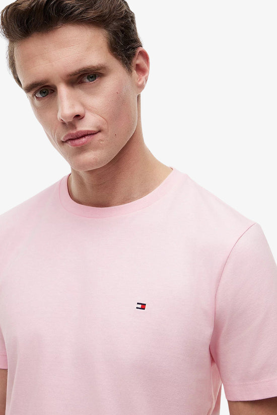  T-Shirt Maniche Corte Logo Bandierina Ricamato-tommy hilfiger-Rosa-Special_-Mw0mw39995 tpb-2  