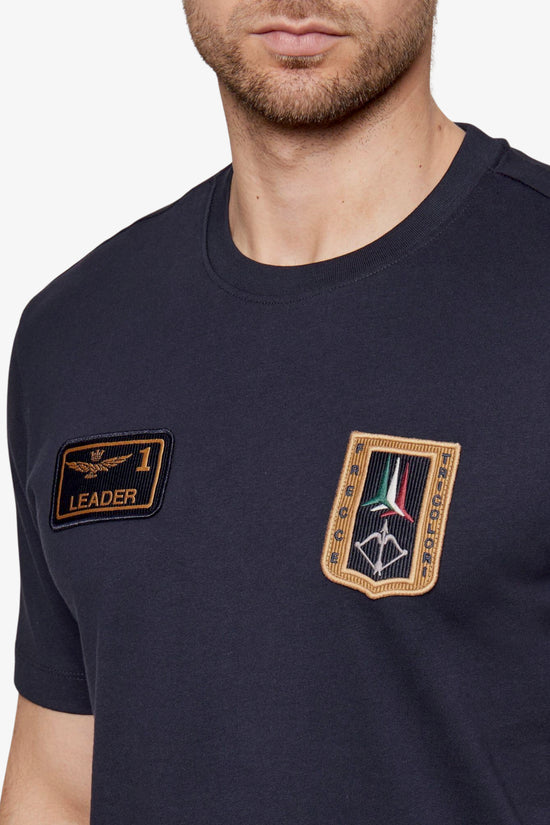  T-Shirt Maniche Corte Frecce Tricolori Leader aeronautica militare 