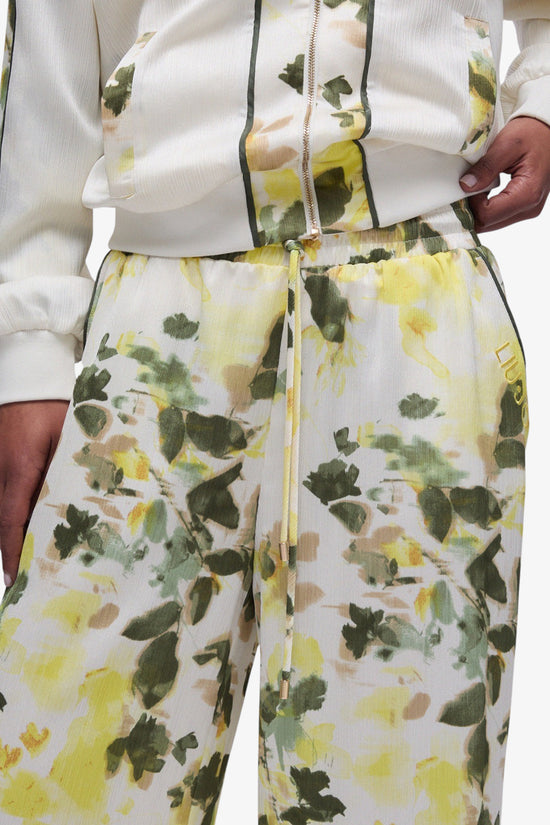  Pantaloni In Raso Stampato liu jo 