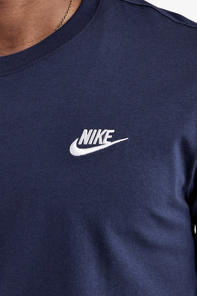 nike sportswear T-Shirt Maniche Corte Club Blu Uomo, foto 2