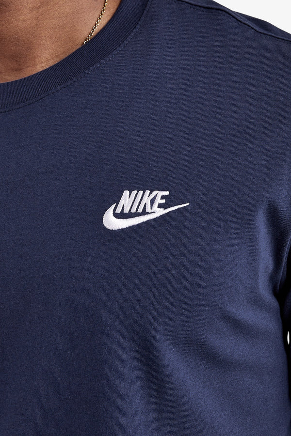 nike sportswear T-Shirt Maniche Corte Club Blu Uomo, foto 2