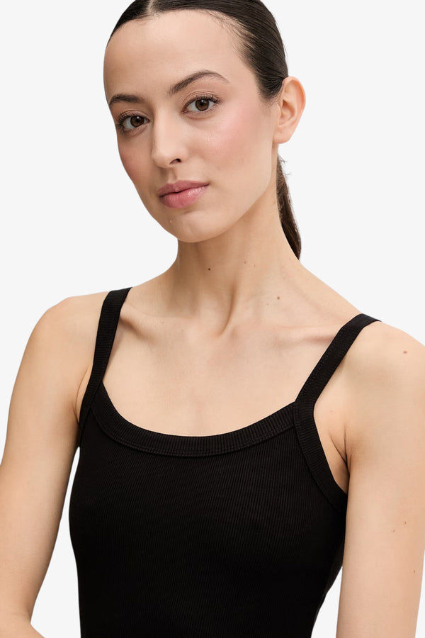guess Vestito Corto A Costine Jasmine Nero Donna, foto 2