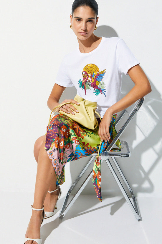  T-Shirt Maniche Corte Con Stampa E Applicazioni liu jo 