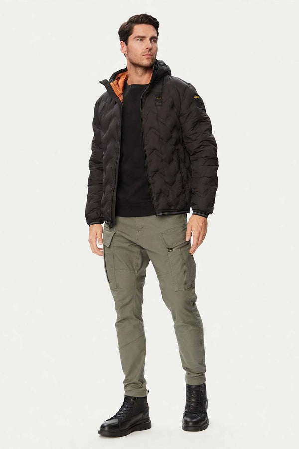 blauer Piumino Full Zip Con Cappuccio Piery Nero Uomo, foto 2