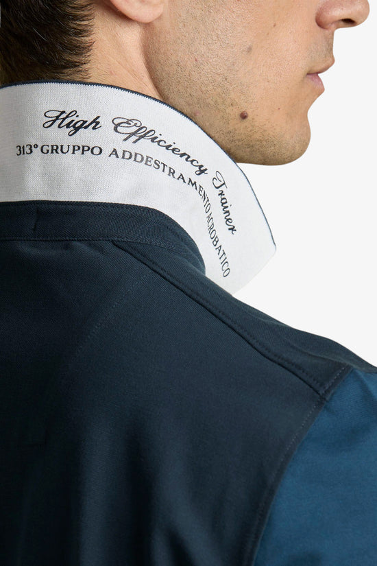  Polo Maniche Corte Colorblock Con Scudetto Frecce Tricolori aeronautica militare 