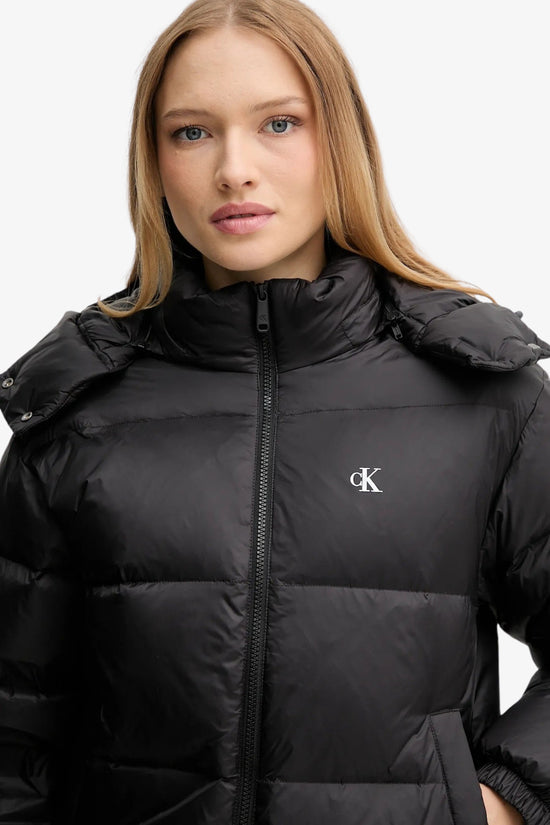  Piumino Corto Full Zip Con Cappuccio Logo CK calvin klein jeans 