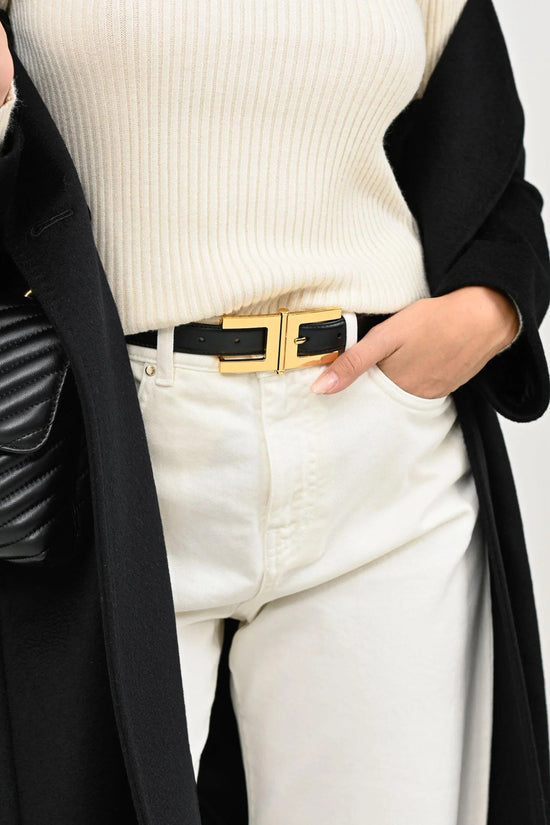  Cintura Con Fibbia Logo elisabetta franchi 