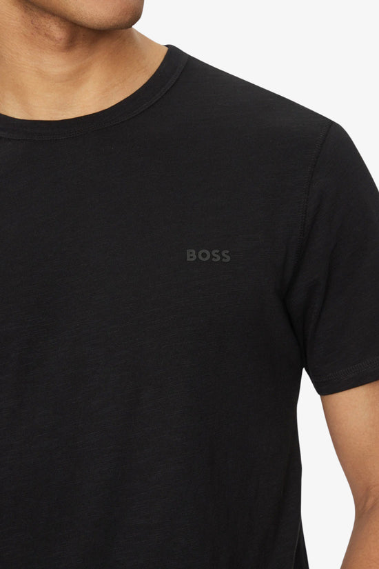  T-Shirt Maniche Corte In Cotone Fiammato Tegood boss 
