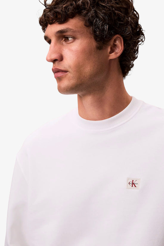  Felpa Girocollo Monologo-calvin klein jeans-Bianco-Special_-Lv04rc273g yaf-2  
