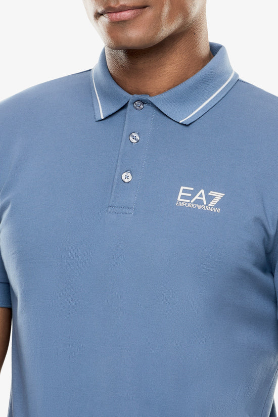  Polo Maniche Corte Core Identity In Piquet Stretch-emporio armani ea7-Blu-Special_-8npf16 pjvuz ub064-2  