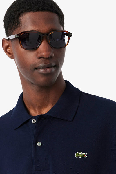 lacoste Polo Maniche Corte Classic In Piqué L.12.12 Original Blu Uomo, foto 2