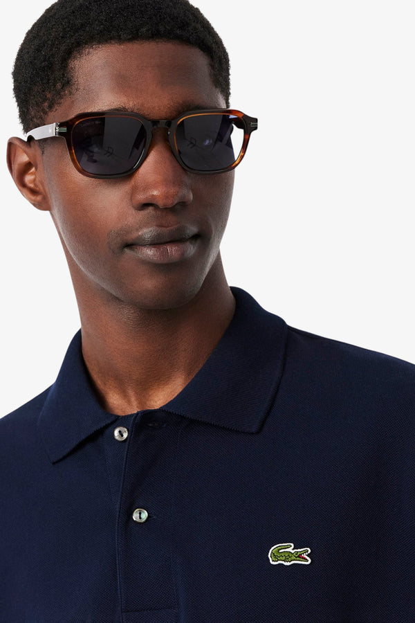 lacoste Polo Maniche Corte Classic In Piqué L.12.12 Original Blu Uomo, foto 2