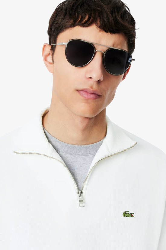  Felpa 1/2 Zip Interlock Con Collo Alto-lacoste-Bianco-Special_-Sh1927 00 70v-2  