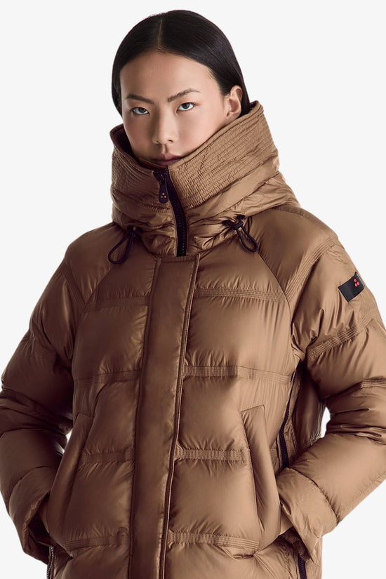  Piumino Full Zip Con Cappuccio Bordo Pelliccia Takan Mqn 04 Fur-peuterey-Beige-Special_-Ped5439 01181967 987-2  