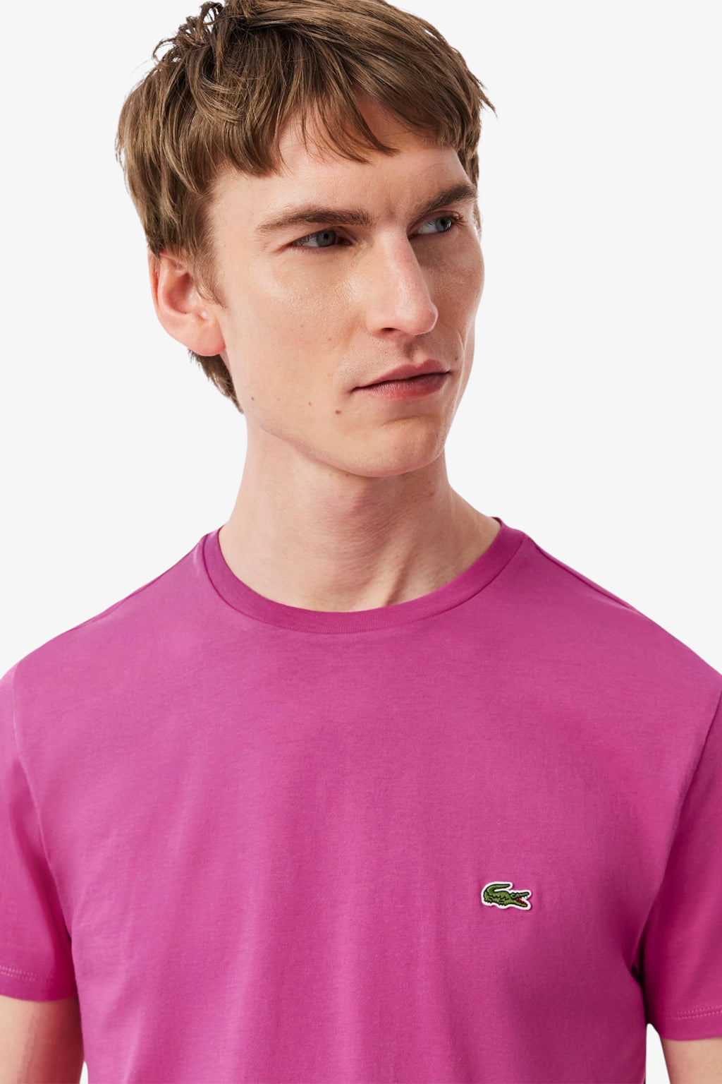 Tシャツ・カットソー LACOSTE Men T-shirt Fuchsia TH6709 I1L LACOSTE: T-shirt men - Fuchsia | Lacoste t-shirt TH6709