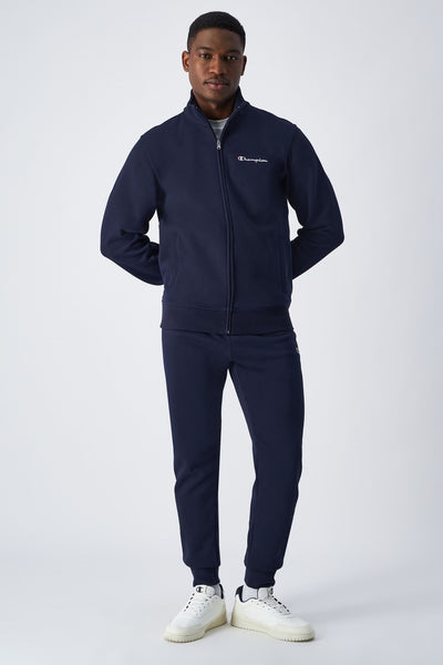 champion Felpa Full Zip Logo Piccolo Ricamato Blu Uomo, foto 2
