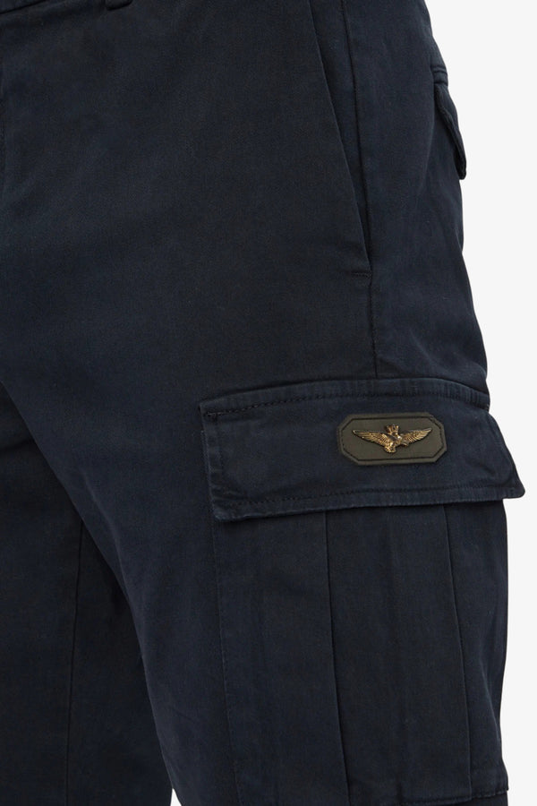 aeronautica militare Pantaloni Cargo Blu Uomo, foto 2