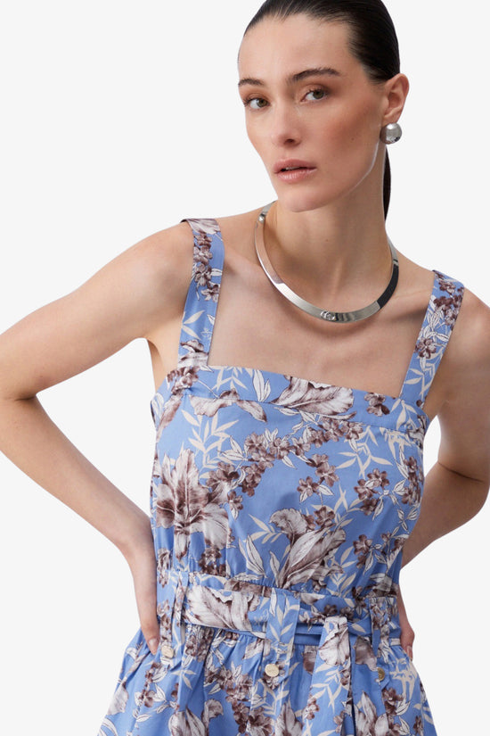  Vestito Lungo A Fantasia In Popeline liu jo 