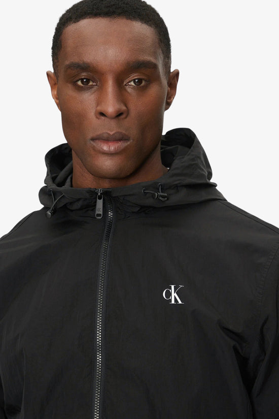  Giacca A Vento Full Zip Con Cappuccio In Nylon calvin klein jeans 