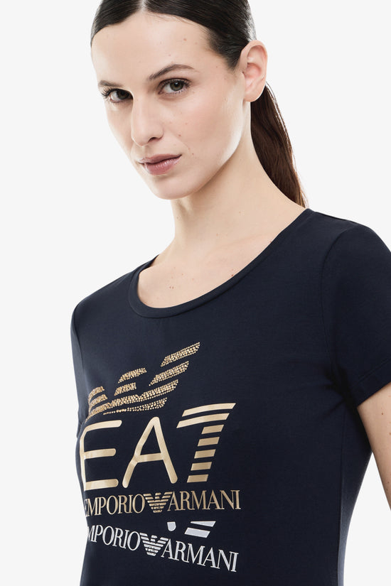  T-Shirt Maniche Corte Multi Logo Series-emporio armani ea7-Blu-Special_-7w000977 af10373 ub102-2  