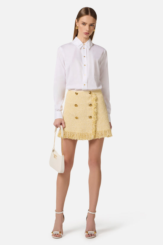  Camicia Maniche Lunghe Con Doppio Colletto E Ricamo-elisabetta franchi-Bianco-Special_-Ca12561e2 100-2  