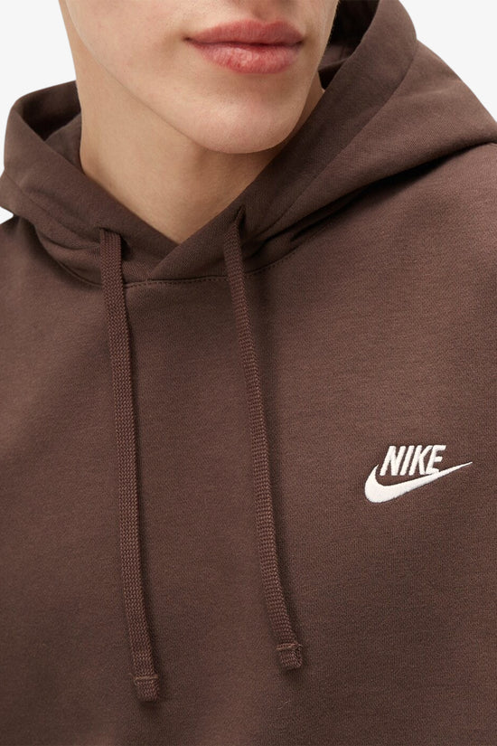 Nike Sportswear Felpa Con Cappuccio Club Marrone Uomo MOUD