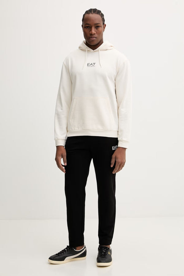 emporio armani ea7 Felpa Con Cappuccio Core Identity Bianco Uomo, foto 2